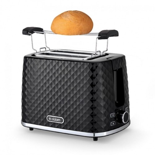 TO280C ELDOM Toaster TOSTI, bun rack, defrost system, black image 2