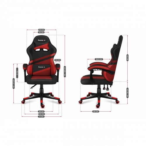 Gaming Chair Huzaro HZ-Force 4.4 Red Mesh Red image 2