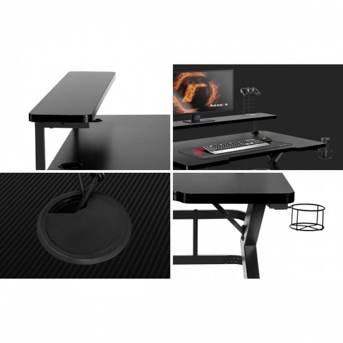 Desk Huzaro Hero 5.0 Black Carbon fibre 120 x 60 cm image 2