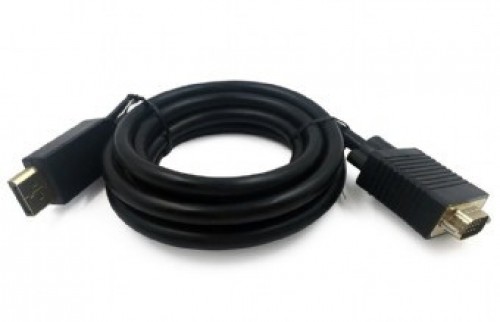 Gembird CCP-DPM-VGAM-6 video cable adapter 1.8 m VGA (D-Sub) DisplayPort Black image 2