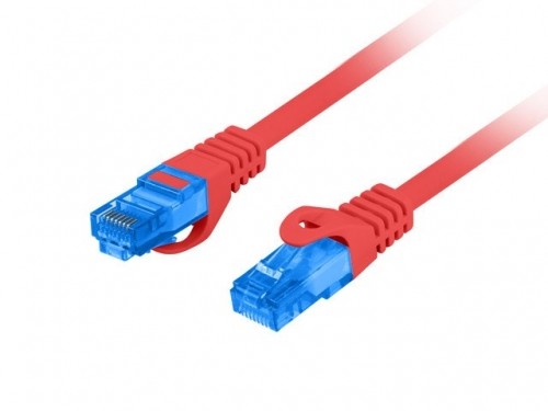 LANBERG PATCHCORD S/FTP CAT.6A 0.5M RED LSZH image 2