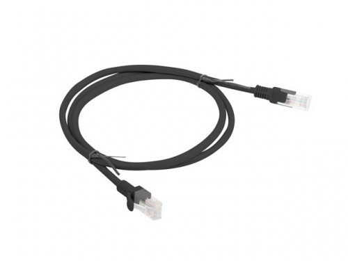 Lanberg PCU6-10CC-0100-BK networking cable Black 1 m Cat6 U/UTP (UTP) image 2