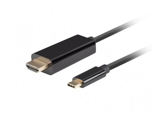 LANBERG CABLE USB-C(M)->HDMI(M) 3M 4K 60HZ BLACK image 2