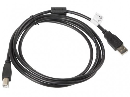 Lanberg CA-USBA-11CC-0018-BK USB cable 1.8 m USB 2.0 USB B Black image 2