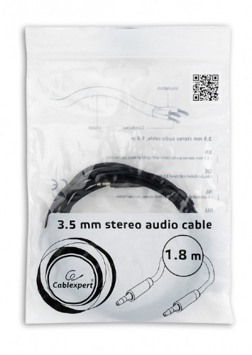 Gembird CCAP-444-6 audio cable 1.8 m 3.5mm Black image 2
