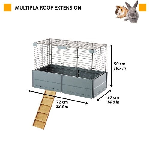FERPLAST Multipla Roof Extension - "floor" module for Multipla cages image 2