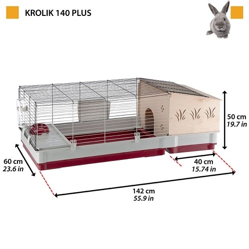 FERPLAST Krolik 140 Plus - Cage image 2