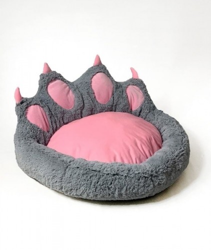 GO GIFT Dog and cat bed - grey - 75x75 cm image 2
