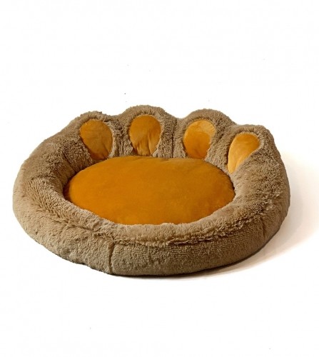 GO GIFT Dog and cat bed L - camel - 55x55 cm image 2