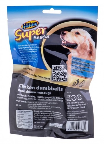 HILTON Chicken dumbbells - Dog treat - 100 g image 2