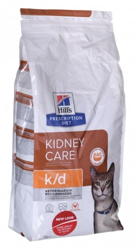 HILL'S PRESCRIPTION DIET Feline k/d Kidney Care Dry cat food Chicken 3 kg image 2