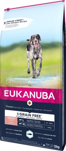 EUKANUBA Grain Free Senior large/giant breed, Ocean fish - dry dog food - 12 kg image 2
