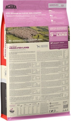 Acana Singles Grass-Fed Lamb 11.4 kg image 2