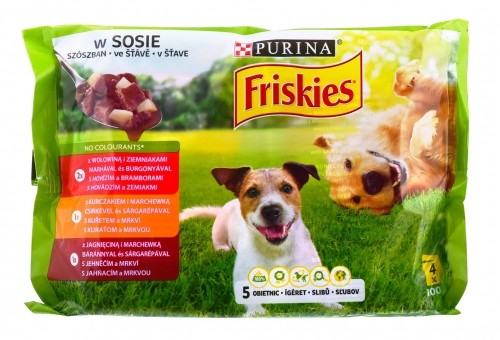 Purina Nestle PURINA Friskies Adult - Meat - wet dog food - 4 x100 g image 2