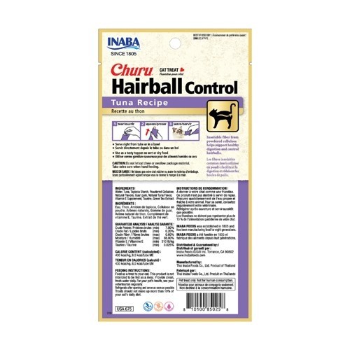 INABA Churu Hairball Tuna cat treat - 4x14 g image 2
