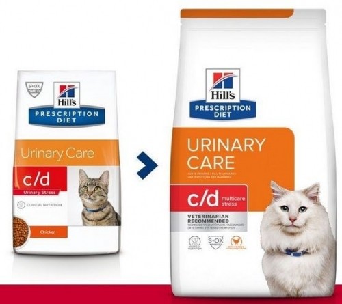 HILL'S PRESCRIPTION DIET Feline c/d Multicare Stress  Dry cat food Chicken 8 kg image 2