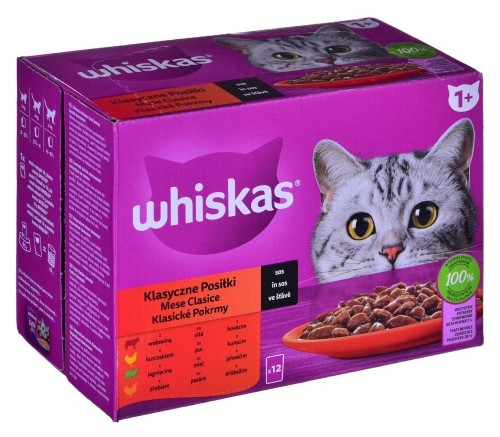 WHISKAS Classic Meals in Sauce - wet cat food - 12x85g image 2