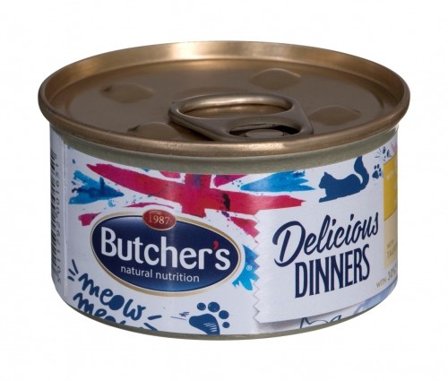 BUTCHER'S Delicious Dinners Chicken with turkey - wet cat food - 85 g image 2