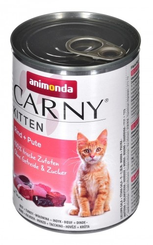 ANIMONDA Carny Kitten Beef Turkey - wet cat food - 400 g image 2