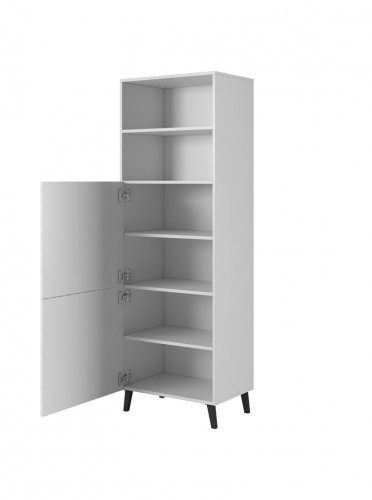 Cama Meble Cabinet ABETO 60x40x176.5 cm white/gloss white image 2