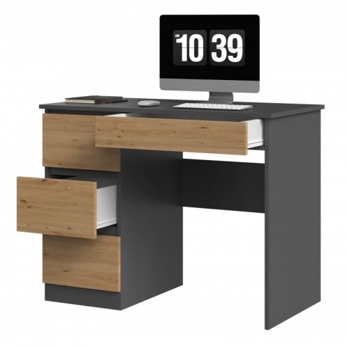 Top E Shop Desk MIJAS LEFT 98x51x76 cm Anthracite/Artisan image 2