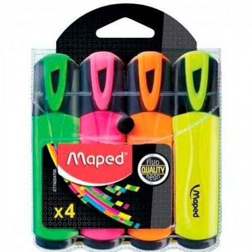 Набор флуоресцентных маркеров Maped Fluor Quality Neon Разноцветный (3 штук) image 2