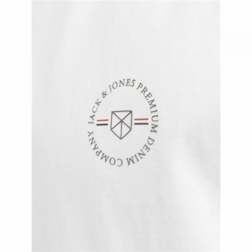Vīriešu Krekls ar Īsām Piedurknēm Jack & Jones lushield Balts Vīriešu image 2