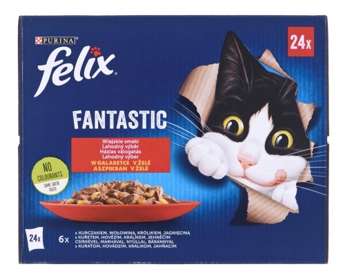 Purina Nestle Felix Fantastic country flavors in jelly - Wet food for cats - 24x 85g image 2