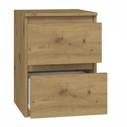 Top E Shop M2 Malwa bedside table 2 drawers Oak Artisan image 2