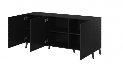 Cama Meble Nova chest of drawers 155x40x72 Black Mat image 2