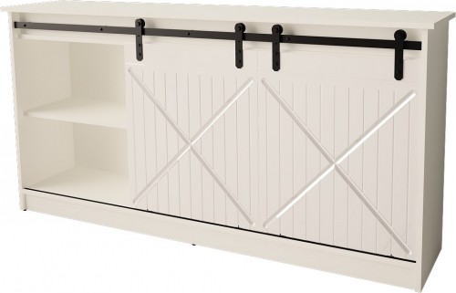 Cama Meble Chest of drawers 160x80x35 GRANERO white/gloss white image 2