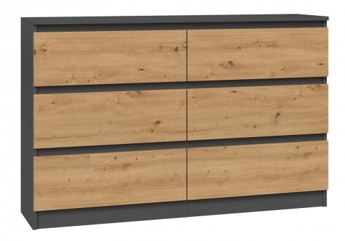 Top E Shop Topeshop M6 120 ANTRACYT/ART chest of drawers image 2