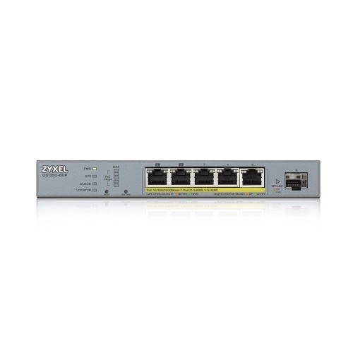 Zyxel GS1350-6HP-EU0101F network switch Managed L2 Gigabit Ethernet (10/100/1000) Power over Ethernet (PoE) Grey image 2