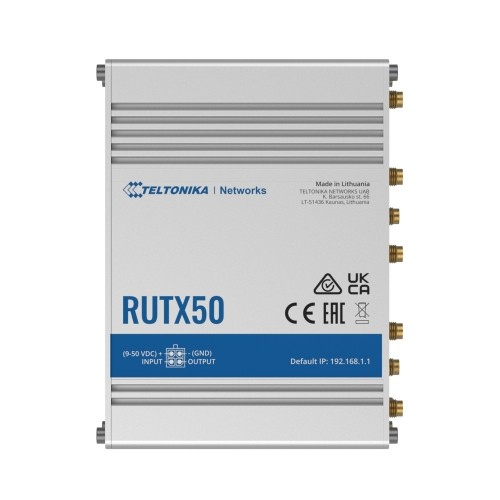 Teltonika RUTX50 | Rūpnieciskais maršrutētājs | 5G, Wi-Fi 5, Dual SIM, 5x RJ45 1000Mb|s image 2