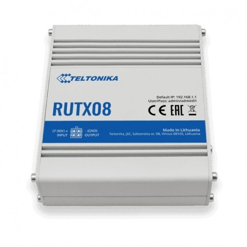 Teltonika RUTX08 | Промышленный маршрутизатор | 1x WAN, 3x LAN 1000 Мб|с, VPN image 2