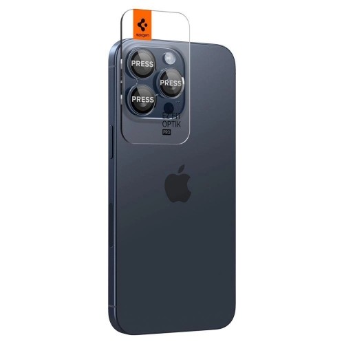 Apple Spigen Optik.tR EZ Fit Camera Protector for iPhone 14 Pro | Pro Max | 15 Pro | Pro Max - Titanium Blue 2 pcs. image 2