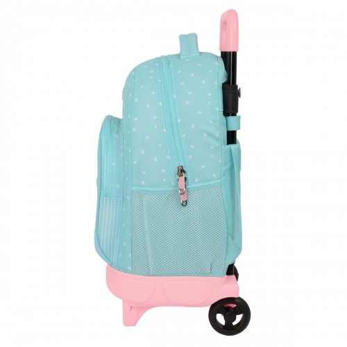 School Rucksack with Wheels Moos Butterflies Blue 33 X 45 X 22 cm image 2