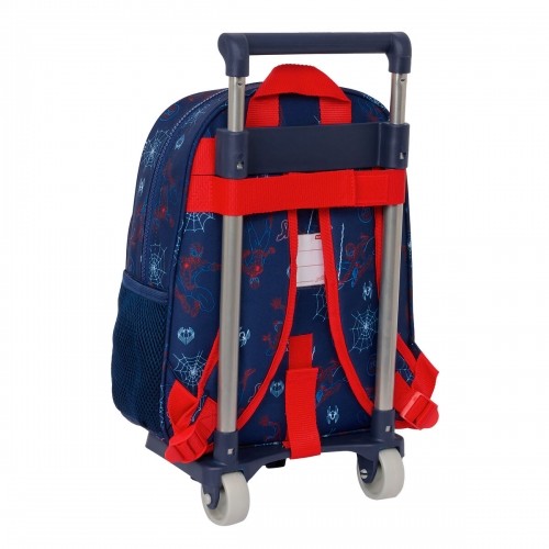 Школьный рюкзак с колесиками Spider-Man Neon Тёмно Синий 27 x 33 x 10 cm image 2