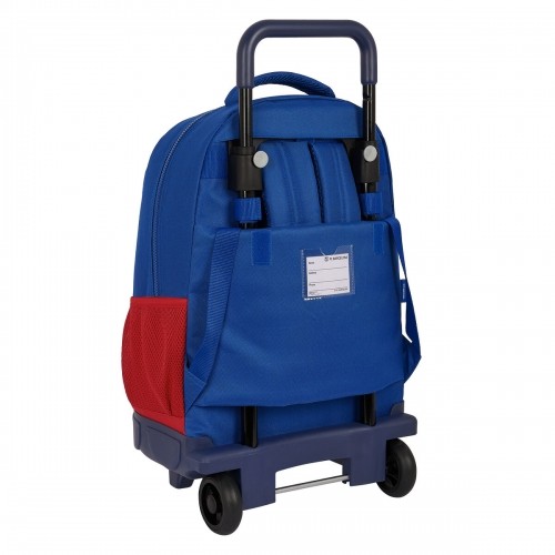Школьный рюкзак с колесиками F.C. Barcelona Синий Тёмно Бордовый 33 X 45 X 22 cm image 2