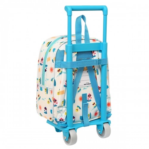 Школьный рюкзак с колесиками Baby Shark Surfing Синий Белый 22 x 27 x 10 cm image 2