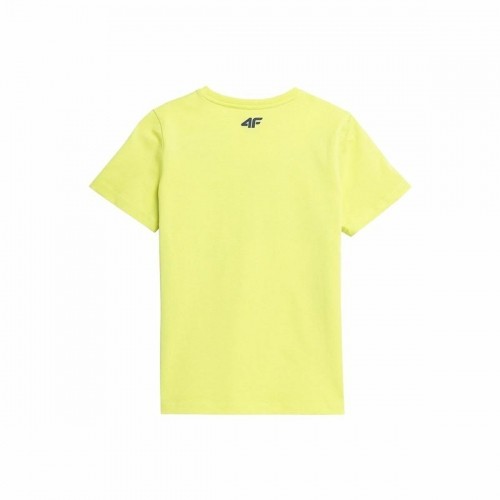 Children’s Short Sleeve T-Shirt 4F JTSM012  Yellow image 2