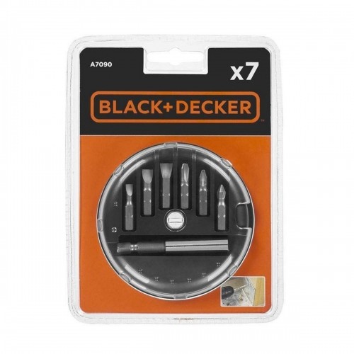 Bitu komplekts Black & Decker a7090-xj 7 Daudzums Plakans pH image 2