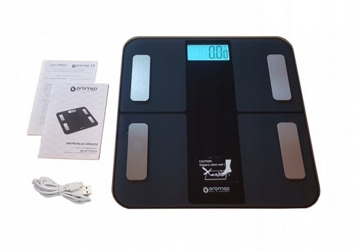 Oromed ORO-SCALE BLUETOOTH BLACK Electronic personal scale Square image 2