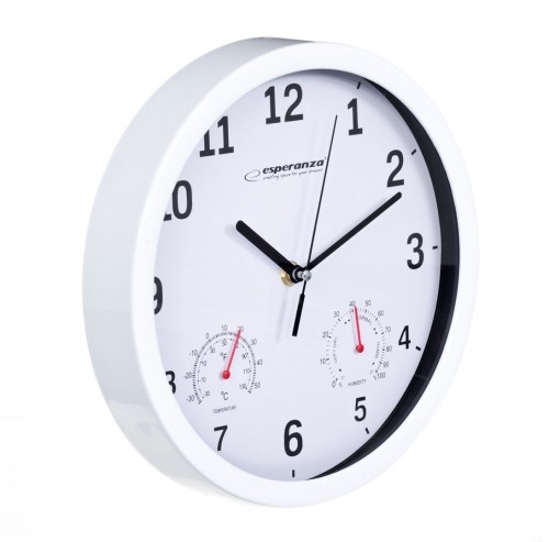 Esperanza EHC016W Mechanical wall clock Round White image 2