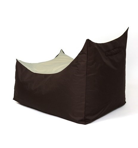 Go Gift Tron brown-cream Sako bag pouffe XXL 140 x 90 cm image 2