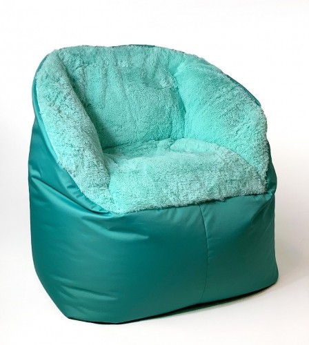 Go Gift Sako sack pouf Fluffy mint XXL 140 x 90 cm image 2