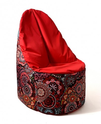 Go Gift Sako bag pouffe Mandala print-red XL 120 x 80 cm image 2