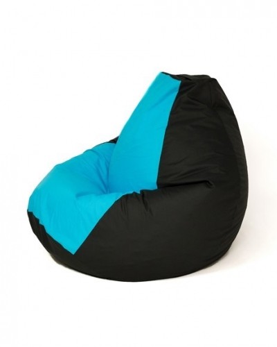 Go Gift Sako bag pouffe Pear black and blue XL 130 x 90 cm image 2