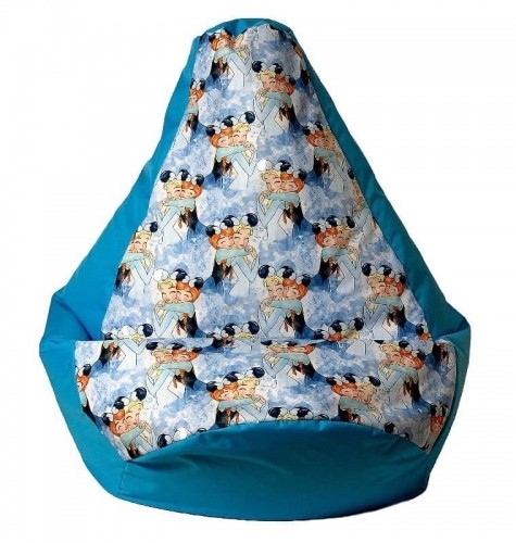Go Gift Sako bag pouffe pear print blue - Frozen L 105 x 80 cm image 2
