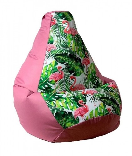 Go Gift Sako bag pouffe Pear print pink-flaming XL 130 x 90 cm image 2